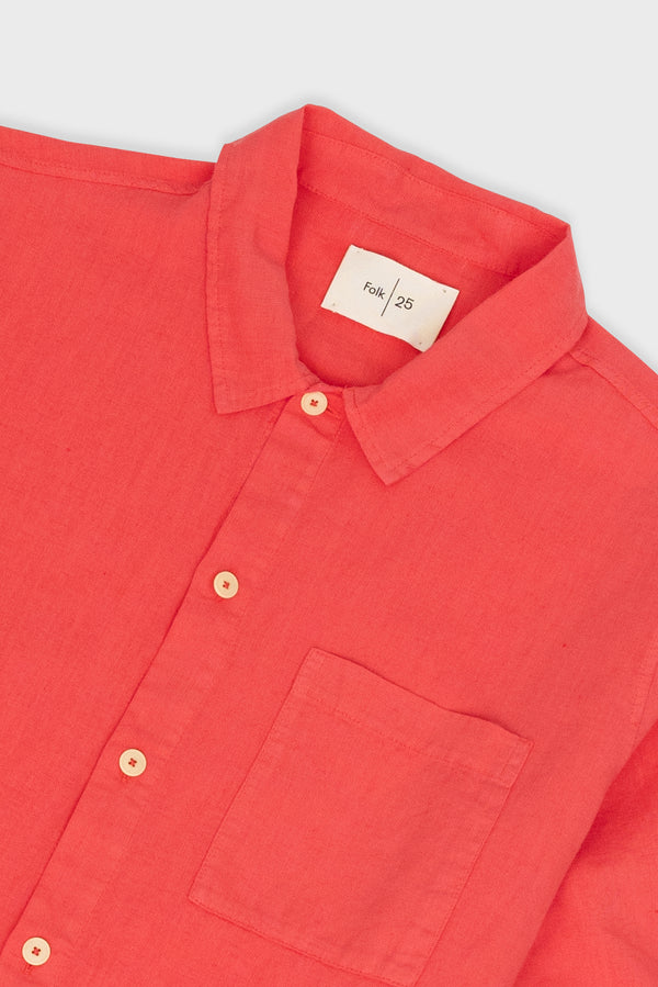 Folk Gabe Shirt - Raspberry