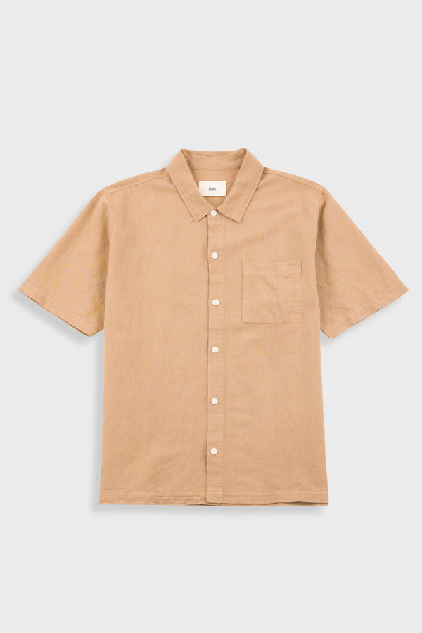 folk Gabe Shirt - Soft Brown