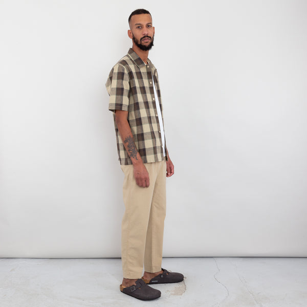 Folk Gabe Shirt - Tan Maxi Check