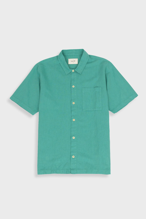 folk Gabe Shirt - Tropical Green