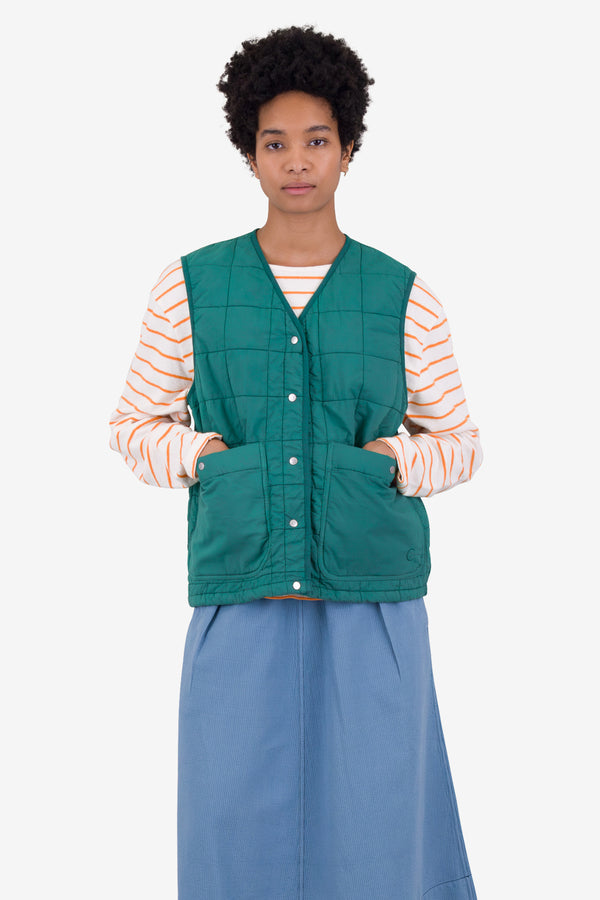 Folk Gilet - Vintage Green