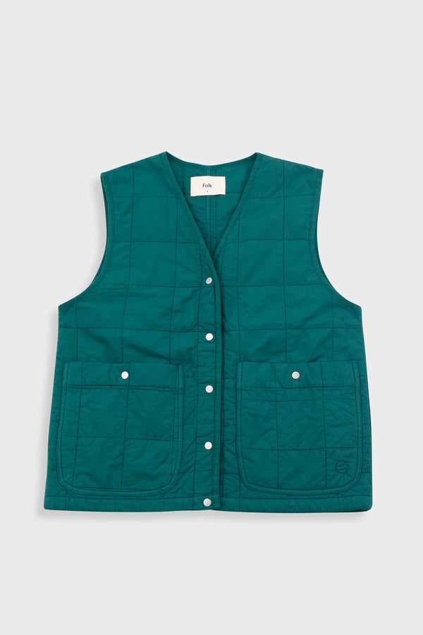 Folk Gilet - Vintage Green