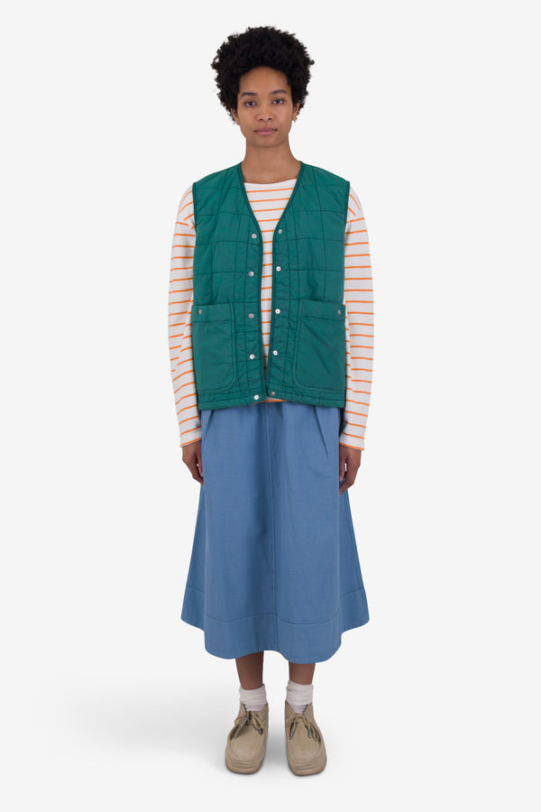 folk Gilet - Vintage Green