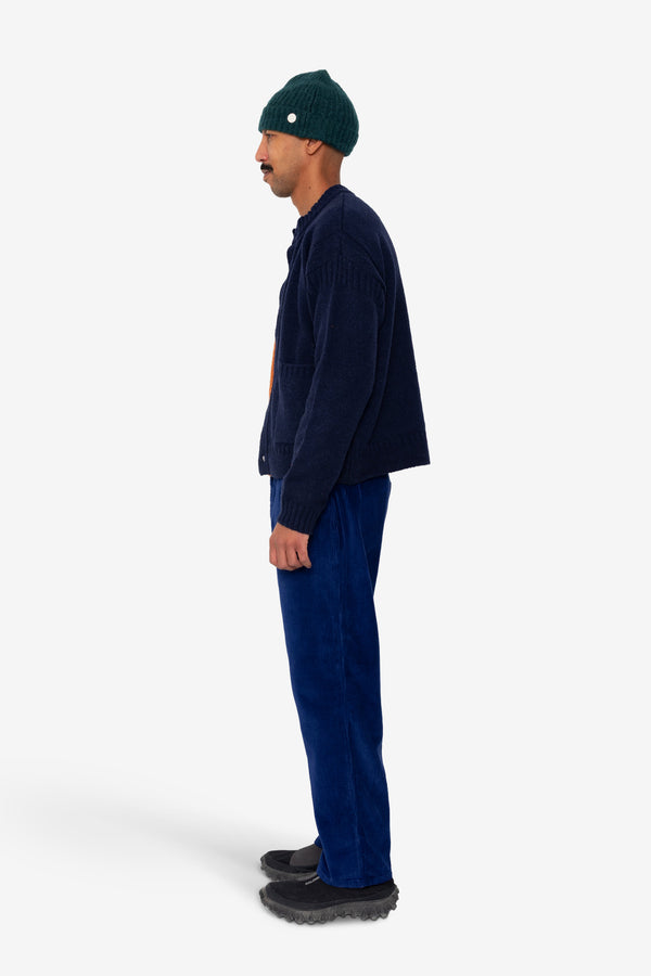 Folk Knitted Jacket - Navy