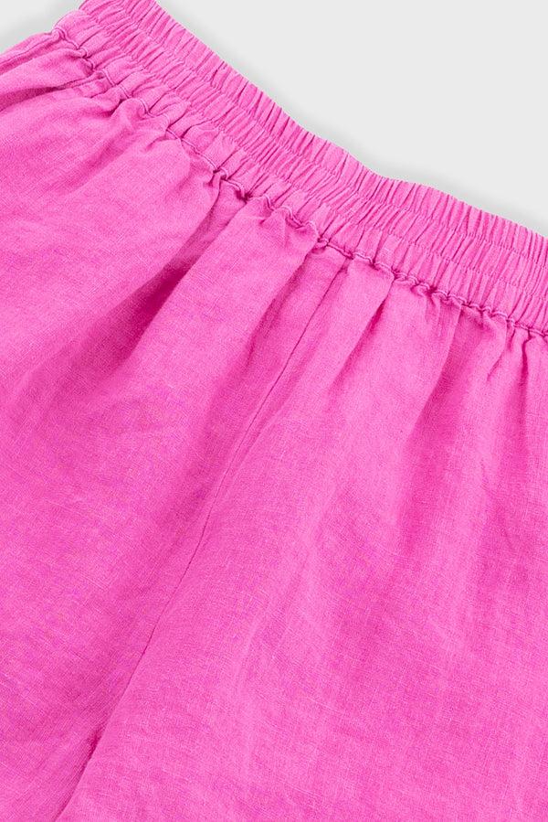 Folk L.F Markey - Basic Linen Shorts - Fuchsia