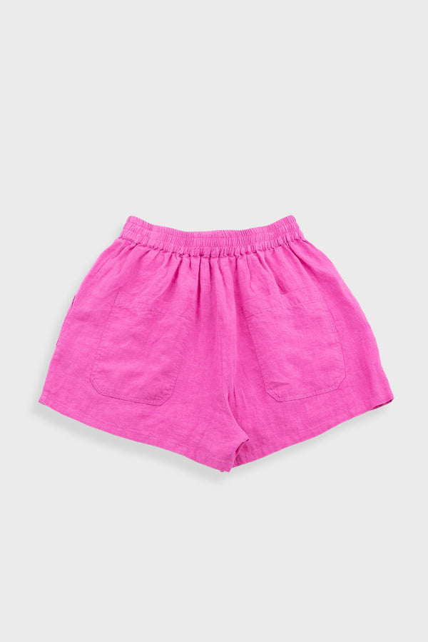 Folk L.F Markey - Basic Linen Shorts - Fuchsia