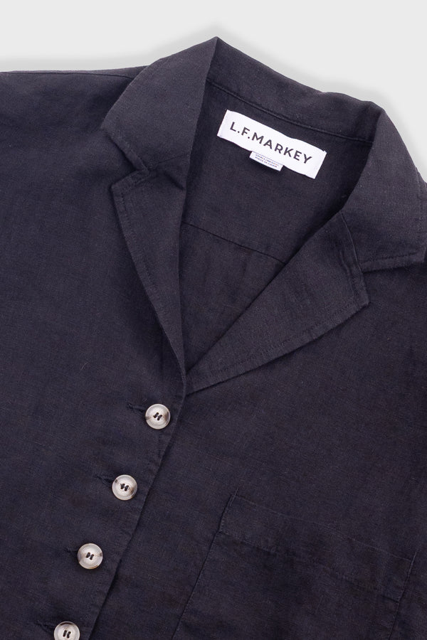 Folk L.F Markey - Maxim Linen Shirt - Black