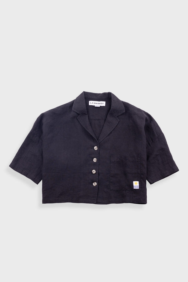 folk L.F Markey - Maxim Linen Shirt - Black
