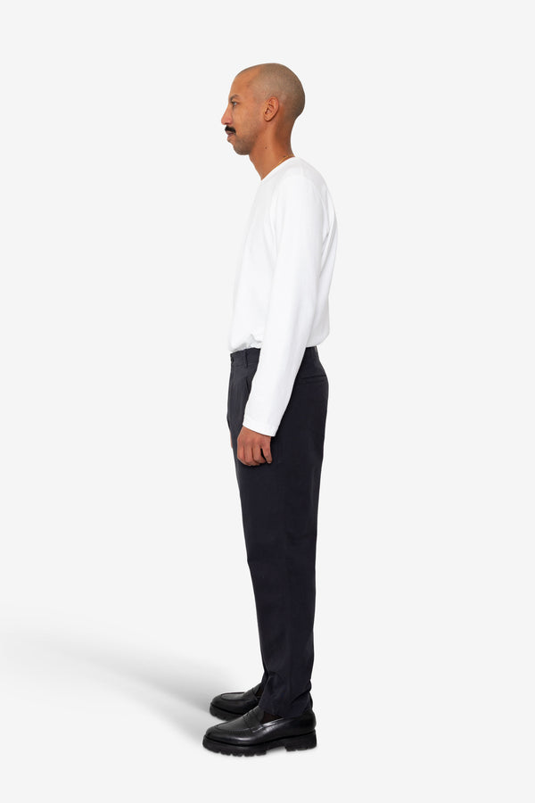 Folk Lean Assembly Pant - Soft Black Brushed Twill
