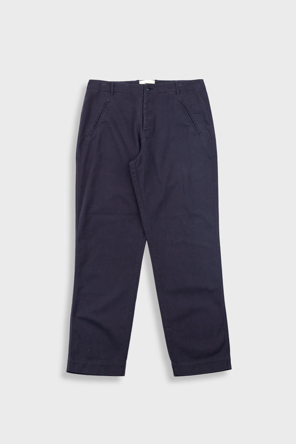 folk Lean Assembly Pant - Soft Black Brushed Twill