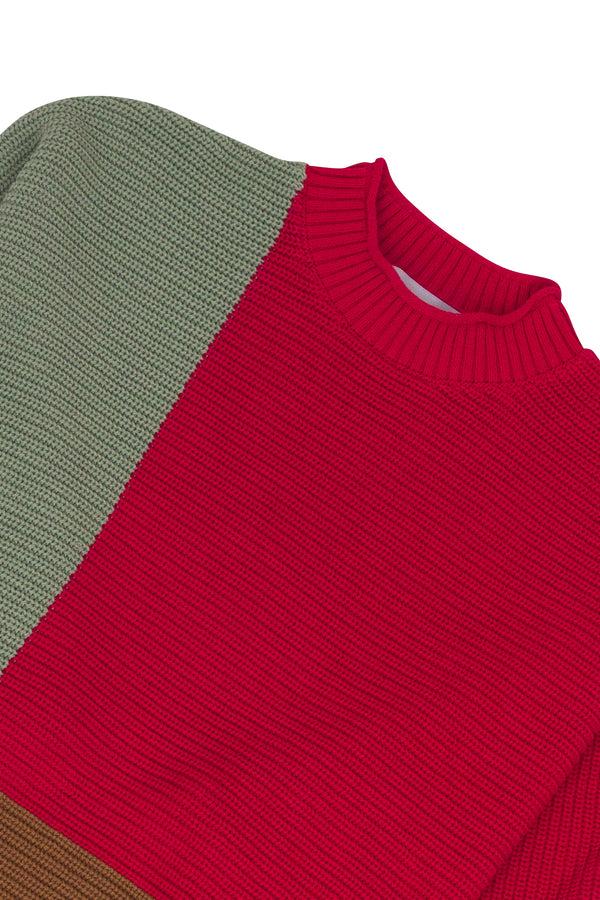Folk LF Markey - Vernon Knit Jumper - Red Sage