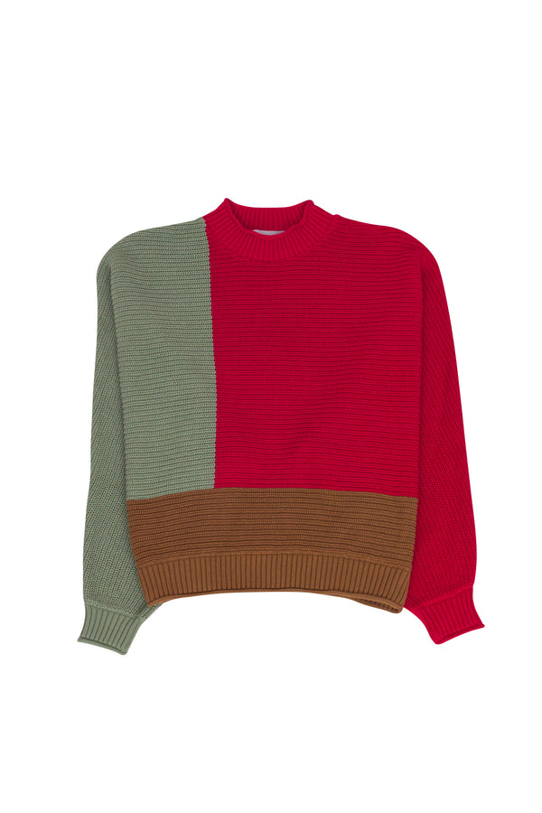 folk LF Markey - Vernon Knit Jumper - Red Sage