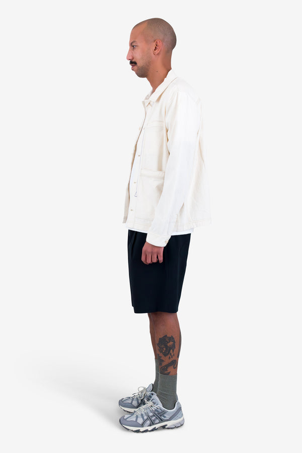 Folk Lunar Jacket - Ecru Crinkle Canvas