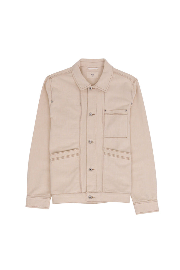 folk Meyer Jean Jacket - Wheat Twill