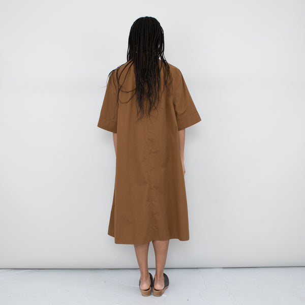 Folk MHL - Open Collared Dress - Nut