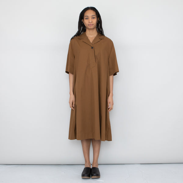 folk MHL - Open Collared Dress - Nut