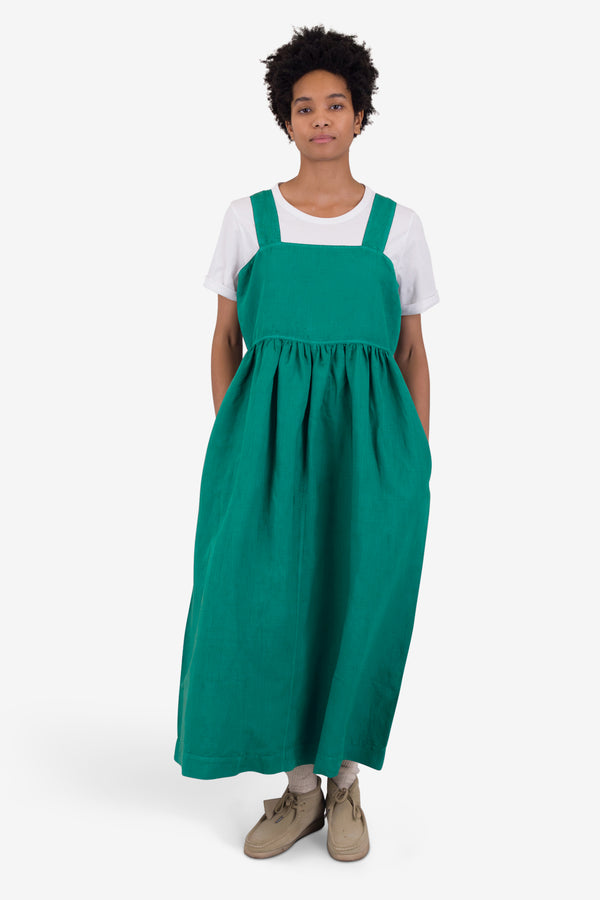 Folk Midi Day Dress - Teal