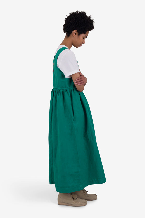 Folk Midi Day Dress - Teal