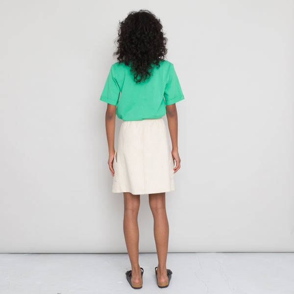 Folk Multistitch Tee Women's - Emerald