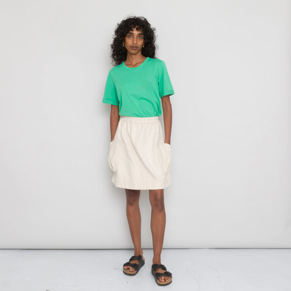 folk Multistitch Tee Women's - Emerald