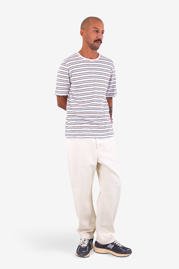 Folk Multistripe T-Shirt - Ecru Mix