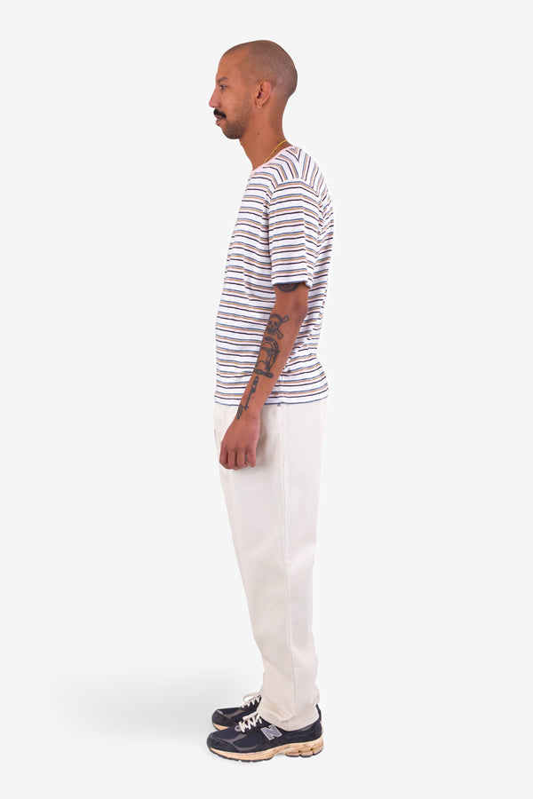 Folk Multistripe T-Shirt - Ecru Mix