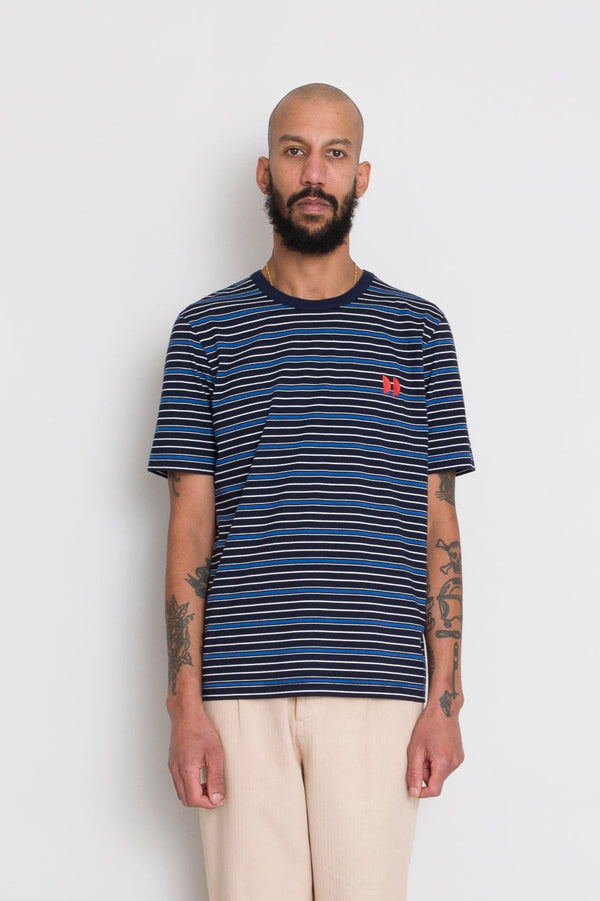 Folk Multistripe T-Shirt - Navy Moon DP