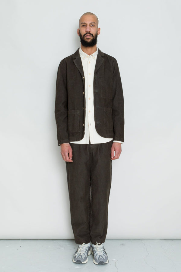 Folk Patch Jacket - Black Olive Cord