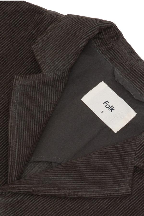 Folk Patch Jacket - Black Olive Cord