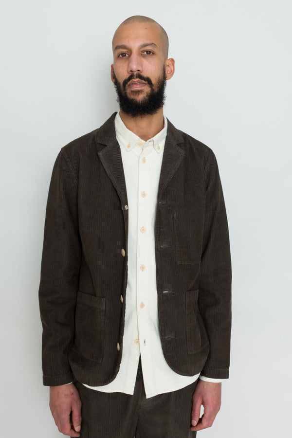 Folk Patch Jacket - Black Olive Cord