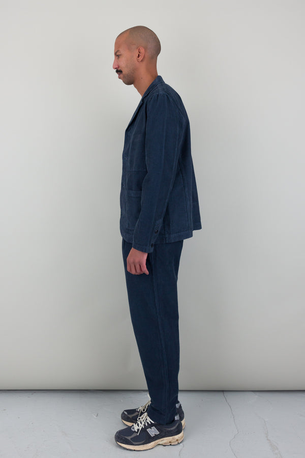 Folk Patch Jacket - Soft Blue Cord