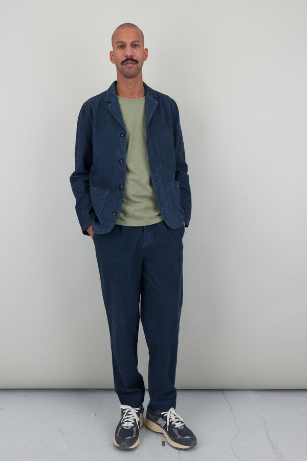 Folk Patch Jacket - Soft Blue Cord