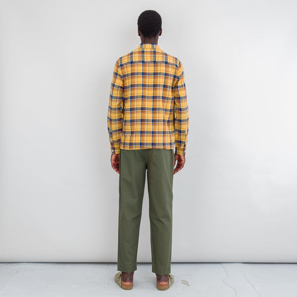 Folk Patch Shirt - Gold Multicheck