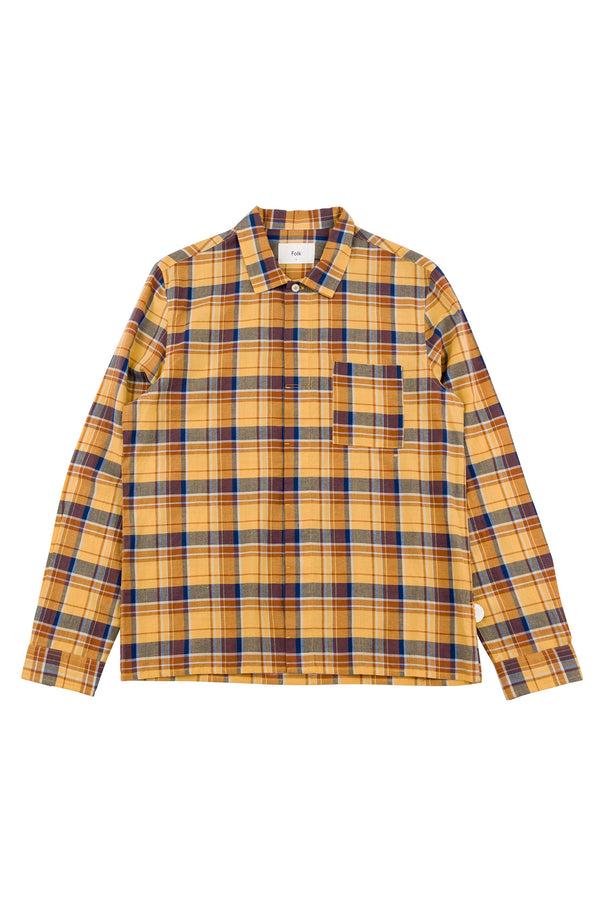 folk Patch Shirt - Gold Multicheck