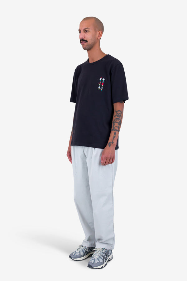 Folk People T-Shirt - Soft Black