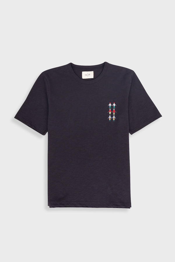 folk People T-Shirt - Soft Black
