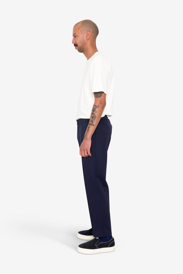 Folk Pintuck Jersey Trouser - Navy