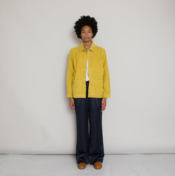 Folk Pleated Pant - Navy Satin