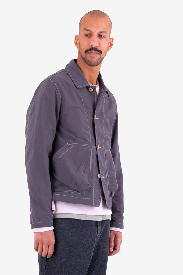 Folk Prism Jacket - Charcoal Nylon