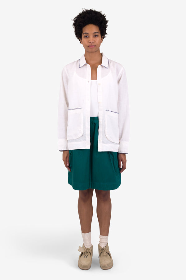 Folk Prism Skirt - Teal Twill