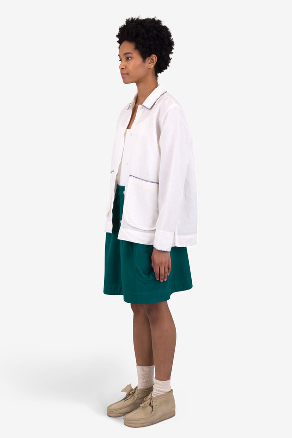 Folk Prism Skirt - Teal Twill