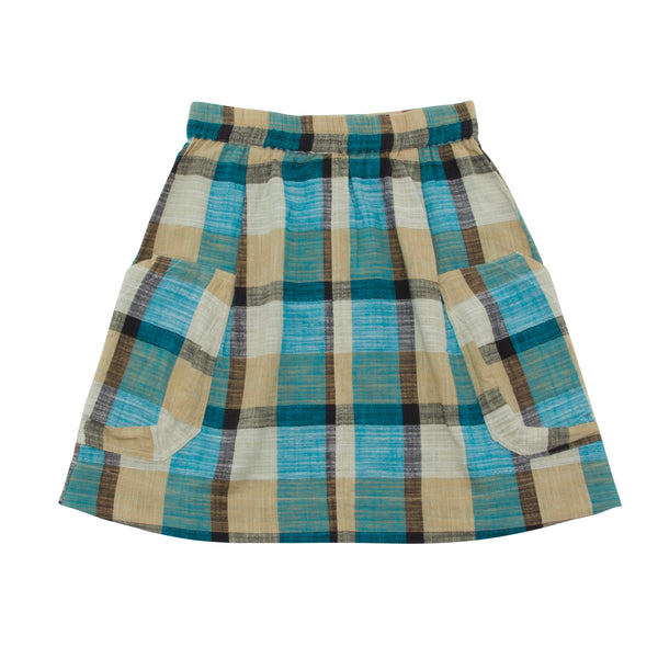 folk Prism Skirt Women's - Multigingham Check