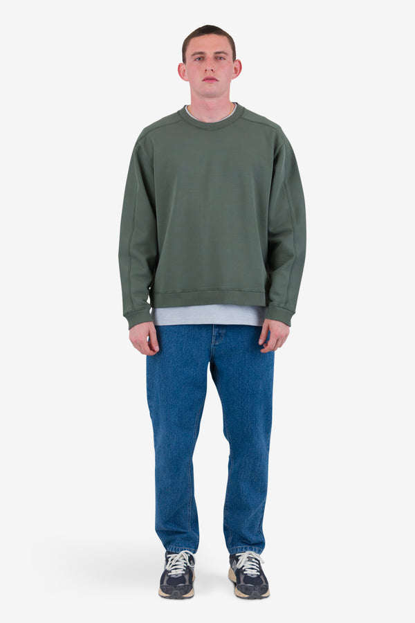 Folk Prism Sweat - Dark Sage