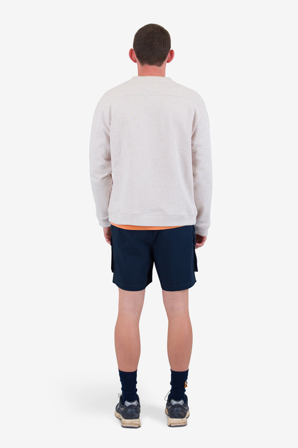 Folk Prism Sweat - Ecru Melange