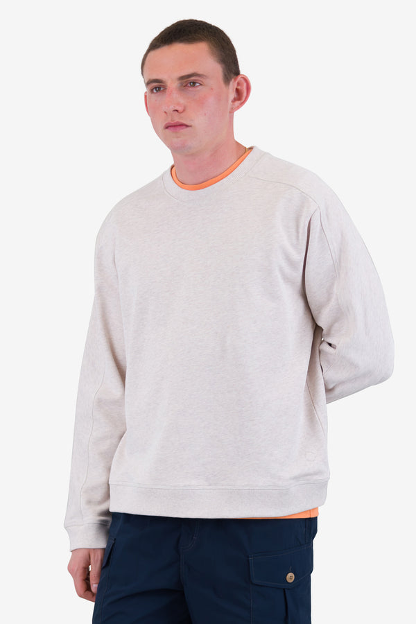 Folk Prism Sweat - Ecru Melange