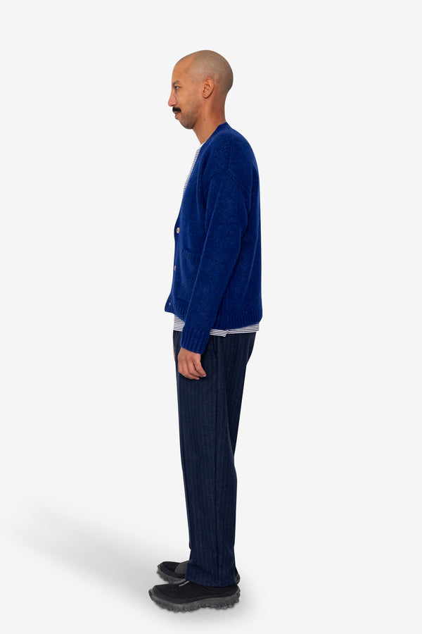 Folk Relaxed Cardigan - Rich Blue