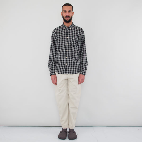 Folk Relaxed Fit Shirt - Black Check