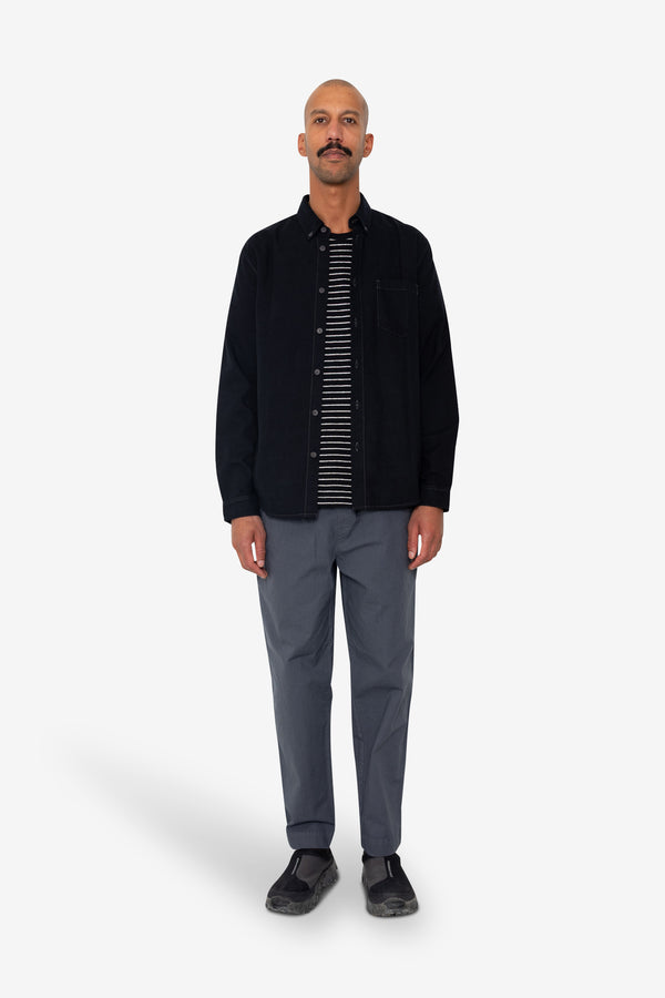 Folk Relaxed Fit Shirt - Black Flannel