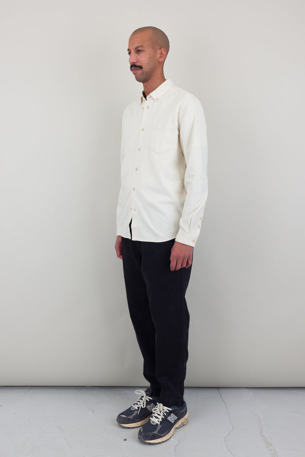 Folk Relaxed Fit Shirt - Ecru Flannel FM62