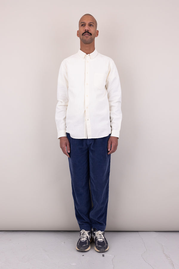 Folk Relaxed Fit Shirt - Ecru Tapestry